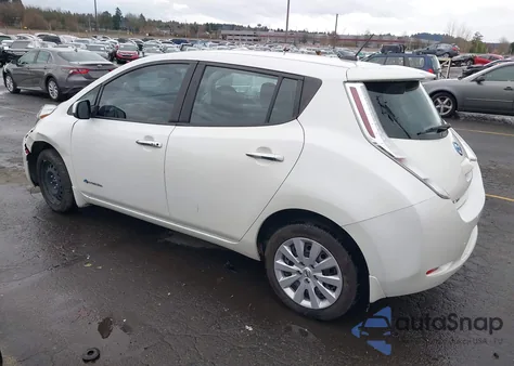 2017 Nissan Leaf S z USA, uszkodzony, nr VIN 1N4BZ0CP1HC309791
